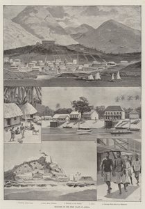 Bocetos en la costa oeste de África